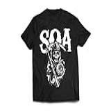 Ultrav Store Camiseta Masculina Sons Of Anarchy 2 Série SAMCRO Cor Preta Tamanho GG