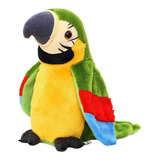 Um Papagaio De Brinquedo Que Repete A Fala E Bate As Asas