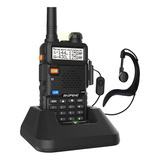 Um Radio Dual Band uhf vhf Baofeng Uv 5r Fone