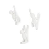 Umbra 318165 660 Conjunto De 3 Cabideiros De Parede Com O Desenho De Buddy Feito Em Plástico Abs Branco Umbra Branco