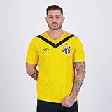 Umbro Camisa Masculina Santos Oficial Nº 3 2024 (torcedor S/n/), Amarelo/preto, G