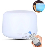 Umidificador Ar Aromatizador Difusor Ultrassônico Led 300ml Cor Branco Bivolt