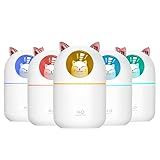 Umidificador De Ambientes Difusor De Aromas Com Visor E Design De Gatinho Capacidade De 300ml Melhora A Qualidade Do Ar E Decora Seu Espaço BAnpinSH