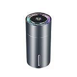 Umidificador De Ar Difusor De Perfume Purificador De Ar Ultrassônico Led Com Partida E Parada De Carro 260ml (prata)