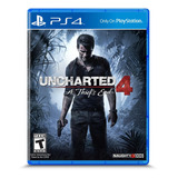Uncharted 4: A Thief's Sony Ps4 Físico Envio Imediato Nf