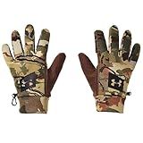 Under Armour Luvas De Lã Masculinas De Caça Início Da Temporada Ua Forest 2 0 Camo 988 Preto Grande
