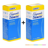 Unguento Chemitec 200g Cicatrizante Repelente Cavalo Kit C 2