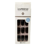 Unha Postiça Autocolante Impress Média All Fired U Kiss New York
