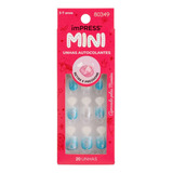 Unha Postiça Impress Mini Infantil Nighttime Kiss New York
