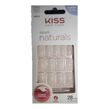 Unha Postiça Salon Naturals Quadrado Médio Kiss New York