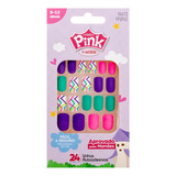 Unhas Adesivas Infantil Pink By Kiss New York Escolha