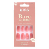 Unhas Postiças Bailarina Kiss New York Unha Postiça Sem Cola Nude Lisa C 28 Unidades