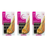 Unhas Postiças Fhaces Pé Color Black Fosco Com 24un 3 Kits
