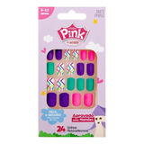 Unhas Postiças Infantil Pink Kiss New York