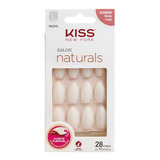 Unhas Postiças Kiss New York Salon Natural Longo Estileto