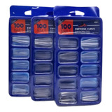 Unhas Postiças Realista Transparente 100 Unidades Top