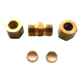 União Compressão Completa Porca E Anilha 10 Pc 1 4 E 3 8