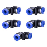 União Conexão Pneumática Cotovelo L 10mm Kit Com 5 Peças