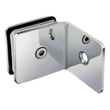 União De Vidros 90 Vidro alvenaria Aço Inox Suporte V a