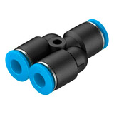 União Em Y Redução 10 06mm Conexão Pneumática 2 Unid