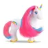 Unicornio De Brinquedo Em Borracha C/ Cabelo E Rabo Colorido
