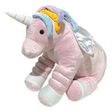 Unicórnio Pelúcia Almof Travesseiro Bebê Fofinho 67cm Rosa
