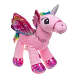 Unicórnio Rosa De Pelúcia Em Pé 40cm Lindo 