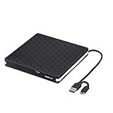 Unidade De DVD Externa Amicool USB 3 0 Tipo C CD DVD RW Unidade óptica USB C Gravador Fino CD DVD ROM Gravador Leitor Portátil Para PC Laptop MacBook Mac Windows 7 8 1 10 Linux OS Apple