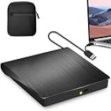 Unidade De DVD Externa Com Estojo Protetor USB 3 0 Tipo C Portátil CD DVD RW Disk Drive DVD Player Para Laptop CD DVD ROM Gravador Leitor