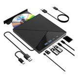 Unidade Externa De Blu Ray 7 Em 1  Gravador De Blu Ray 4k   