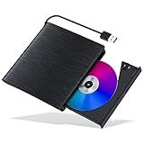Unidade Externa De CD DVD Para Laptop Gravador De CD USB 3 0 Leitor Portátil De CD DVD Leitor De Unidade óptica Compatível Com Laptop Desktop PC MacBook Mac Windows Linux OS Preto 
