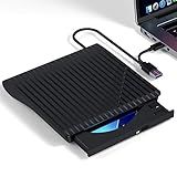 Unidade Externa De CD DVD Para Laptop Leitor De CD DVD óptico Portátil Gravador De CD Design Ultrafino USB 3 0 Tipo C Gravador Compatível Com Desktop Laptop Mac Windows PC MacBook Linux Preto