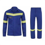 Uniforme Anti Chamas Nr10 Risco 2 Atpv 11 Com Ca Azul Royal