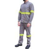 Uniforme Anti chamas Nr10 Risco 2 faixa Refletiva Algodão