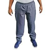 Uniforme Calça Trabalho Pesado Azul Cinza Brim Mecânico Açogueiro Eletricista GG Cinza Chumbo 