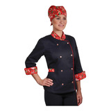 Uniforme Confeitaria Padaria Dólmã Estampa Cherry Blossom Wp