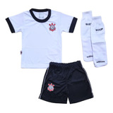 Uniforme Corinthians Bebê Infantil Juvenil Branco