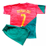 Uniforme Cristiano Ronaldo Camisa E Shorts