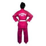 Uniforme Dobok Kimono Taekwondo Leve Rosa