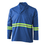Uniforme Faixa Refletiva Abnt Jaleco Manga Longa Brim
