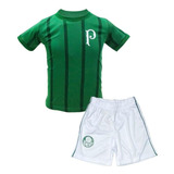 Uniforme Palmeiras Bebê Infantil Juvenil Listrado