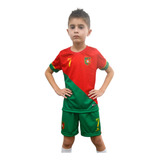 Uniforme Portugal Cristiano Ronaldo Camisa E Calção