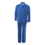 Uniforme Profissional Jaleco E Calça Brim Manga Longa Gola V