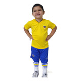Uniforme São Paulo Bebê Infantil Amarelo Brasil Oficial
