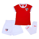 Uniforme São Paulo Bebê Infantil Vermelho Feminino Oficial