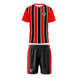 Uniforme São Paulo Infantil Conjunto Mini Craque Oficial Jr