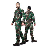 Uniforme Tático Militar Calça Gandola Masculina Woodland