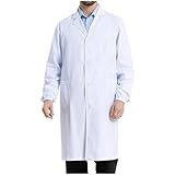 Uniformes De Trabalho De Manga Comprida Jaquetas Bolsos Camisa Blusa Gola Dobrável Roupas De Escritório E Trabalho Z 096 Branco P