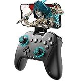 UNIHOW Bluetooth Controller For IPhone Mobile Phone Switch PC Mac IPad Android Laptop TV Switch Pro Controller Gamepad Joystick For Apple Arcade MFi Games With Clip Backbone And Trigger Keys