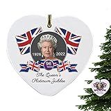 Union Jack Elizabeth Queen II Lembrança 1926 2022 Ornamento De Suspensão Do Carro De Sua Majestade Pingentes De Espelho Retrovisor Para Carro Do Reino Inglaterra Inglaterra Rainha Elizabeth Littryee